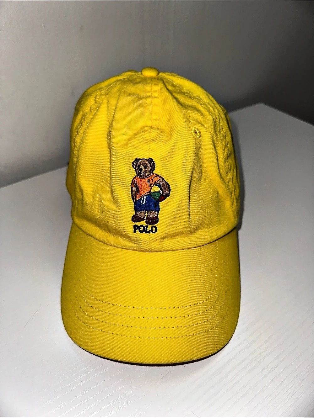 Polo Ralph Lauren Polo Bear Chino Sport Cap Yellow & Brown